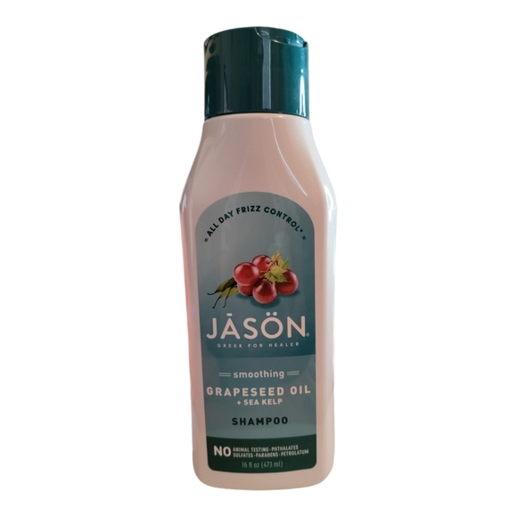 Jason Other - Smooth Shampoo, Grapeseed Oil + Sea Kelp, 16 fl oz‎ (473 ml)